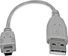 StarTech.com 6 in. USB to Mini USB Cable - USB 2.0 A to Mini B - Gray - Mini USB picture