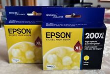 Lot of 2 Epson T200XL420 Yellow High Capacity Ink Cartridges Date 2025,26 Sealed picture