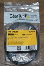 StarTech 6ft Mini USB Cable A to Right Angle Mini B USB2HABM6RA picture