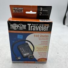 Tripp Lite Protect It TRAVELER3USB 3-Outlets Surge Suppressor - TRAVELER3USB picture