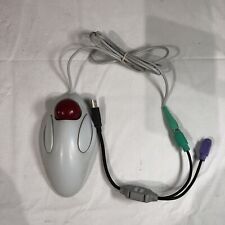 Vintage Logitech 804292-0000 Trackball Marble Mouse T-CM14 Retro PS/2 Connector picture