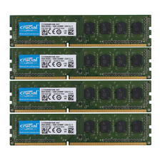 Crucial 32GB 4x 8GB DDR3 1600MHz PC3L 12800U Memory RAM DIMM Desktop 8 GB PC3 picture