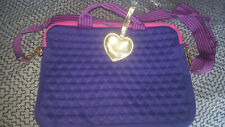 Justin Bieber iPAD Computer Laptop Case Purple Pink Gold Heart Strap Tote Bag  picture