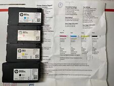 Set 4 Mostly New Genuine HP 950/951 XL BYCM   5,000 pages left. picture