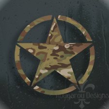 MultiCam Oscar Mike Army Star Decal | Laptop Car Truck Window | Rougarou Designs picture