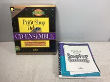 The Print Shop Deluxe CD Ensemble Vintage Big Box Brøderbund 1995 Missing Discs picture