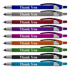 Thank You Greeting Gift Stylus Pens for Touchscreen Devices 100 Pack - 2 in 1... picture