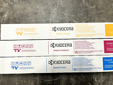 Genuine Set of 3 Kyocera TK-8527C TK-8527M TK-8527Y CMY Toner Cartridges picture