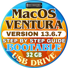 Bootable USB 3.2 MacOS VENTURA 13.6.7 Install, Repair, Restore, Guide, Fast Ship picture