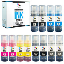 12 Pack T552 552 Ink Bottles Compatible for Epson EcoTank ET-8500 ET-8550 picture