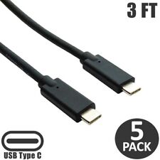 5x 3FT USB-C Type C Male to Male Charge Sync Data Cable Phone PC Laptop MacBook picture