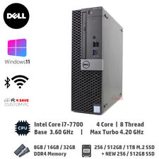 Dell i7-7700 | 32GB | 1TB SSD BT WiFi HDMI | 7050 SFF Windows 11 Custom Computer picture