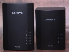 TESTED Linksys Cisco PLE400 PLW400 Powerline AV Wireless Network Extender Kit picture