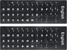 2PCS Pack Universal English Keyboard Stickers for Laptop Computer PC Desktop picture
