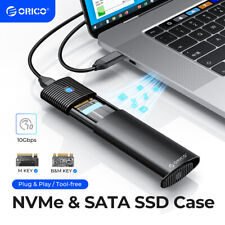 ORICO M.2 NVMe SATA SSD Enclosure 10Gbps USB C Adapter M KEY With Dual C to C/A picture
