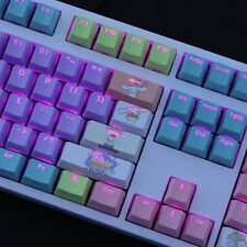 Cute Cinnamoroll baby Theme PBT Translucent Keycaps 108 OEM Height for Mechanica picture
