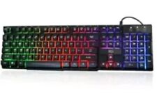Rii RK100 Rainbow LED Backlit Wired Gaming Keyboard Color, Also Great For Office picture