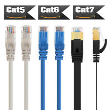 [High Speed] LONG 25FT 50FT 75FT 100FT Cat6 Cat5 5e Ethernet Cable Cord Wire US picture
