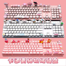 Kuromi My Melody Cinnamoroll Kirby Doraemon Wired Computer Laptop Keyboard Gift picture