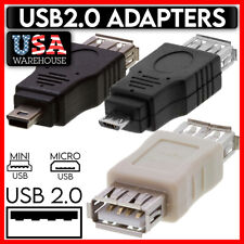 Micro Mini USB Adapter USB 2.0 Converter Coupler Gender Changer USB OTG Adapter picture