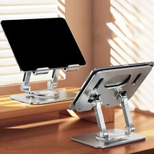 For ipad Stand 360° Rotating Adjustable Ergonimic Foldable Tablet Riser for Desk picture