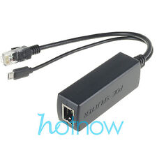 4x Active PoE Splitter Power Over Ethernet 48V to 5V 2.4A Micro USB Raspberry Pi picture