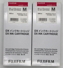 2PK FujiFilm DX Ink Cartridge ~ 200 mL Each ~ Magenta ~ EXP 6/21 & 8/21 ~ NEW picture