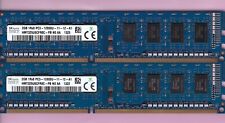 4GB 2x2GB PC3-12800 SK HYNIX HMT325U6CFR8C-PB N0 AA DDR3-1600 Desktop Ram Kit  picture