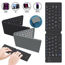 Portable Mini Wireless Bluetooth Foldable Keyboard Rechargable For iPad Windows picture