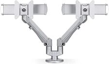 New ESI Ergonomic Solution EDGE2-MS-V2-SLV Dual Display Monitor Mount Clamp Arms picture