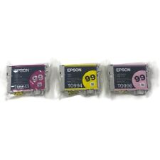 Lot of 3 New Genuine Epson 99 Ink Cartridges - T0993, T0994, T0996 Sealed picture