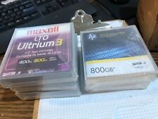 LOT 0F 5 MIXED Ultrium 3 DATA CARTRIDGE /2x HP RW /3x MAXELL/  NEW SEALED picture