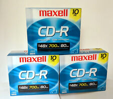 Maxell CD-R 10 pack x2 Unopened Two packs of 10 Slimline Case CD-R picture
