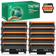 10 PK Toner Cartridge for Brother TN760 HL-L2370DW L2350DW DCP-L2550D High Yield picture