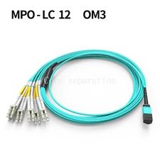 1~40M MPO to 6*LC UPC Duplex 12 Fibers OM3 Breakout fan Cable Type A Female/Male picture