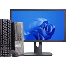 Dell Desktop Computer i5 PC SFF Up To 16GB RAM 2TB HD/SSD 24in Windows 10 Pro picture