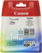 New OEM Canon PG-40 Black CL-41 Color Ink Cartridges iP2600 iP800 iP700 Printer picture