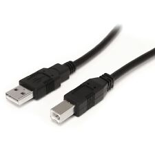StarTech.com 9 m / 30 ft Active USB A to B Cable - M/M - Black USB 2.0 A to B Co picture