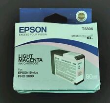 06-2010 Genuine Epson Pro 3800 only Light Magenta  Ink  T5806 T580600 picture