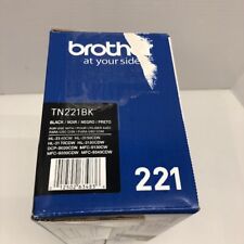 Brother TN221BK Genuine Black Toner Cartridge Original TN 221BK - NEW/UGLY BOX picture