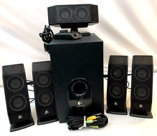 LOGITECH X-540 5.1 Surround Sound Speaker System with Subwoofer Complete WORKING picture