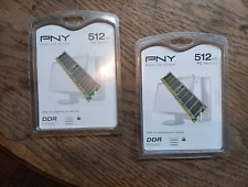 2X PNY 512 MB DDR Desktop Memory PC 3200 - Sealed New (NOS) picture