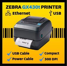 Zebra GX430t Desktop Label Printer w/ Power Cable, 300dpi, Ethernet, USB🔥⭐ picture