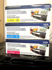 New Genuine Brother TN-315 High Yield Color toner Cartridge Set of 3,YCM,Sealed picture