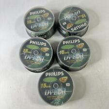 15 count PHILIPS DVD+R DVDR 1-4x 15 Discs Blank Media 4.7GB 120Min sealed 5 Pack picture