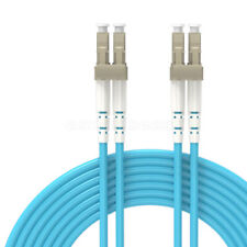 LC UPC to LC UPC 10G OM3 Multimode Duplex Fiber Optic Patch Cord Cable 1-40m lot picture