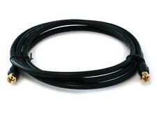 Monoprice 6ft RG6 (18AWG) 75Ohm, Quad Shield, CL2 Coaxial Cable - Black picture