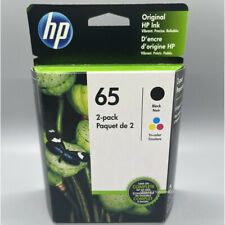 HP #65 2pack Combo Ink Cartridges Black and Color HP65 New Genuine picture