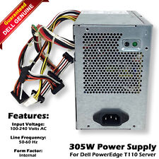 Genuine Dell PowerEdge T110 305W PSU L305E-S0 Server Power Supply 0J33F2 J33F2 picture
