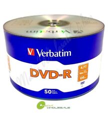 VERBATIM Blank DVD-R Logo Branded 4.7GB 16X Media Disc / LOT = 50 TO 1800 Discs picture